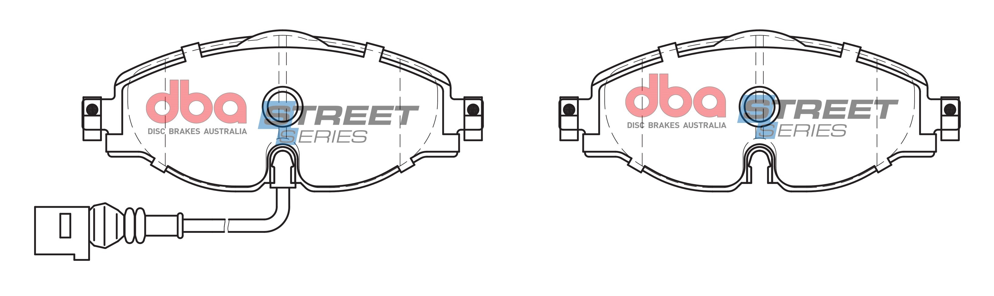 DB2383SS - DBA Street Series Brake Pads; Front