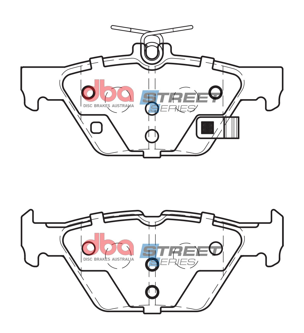 DB2398SS - DBA Street Series Brake Pads; Rear