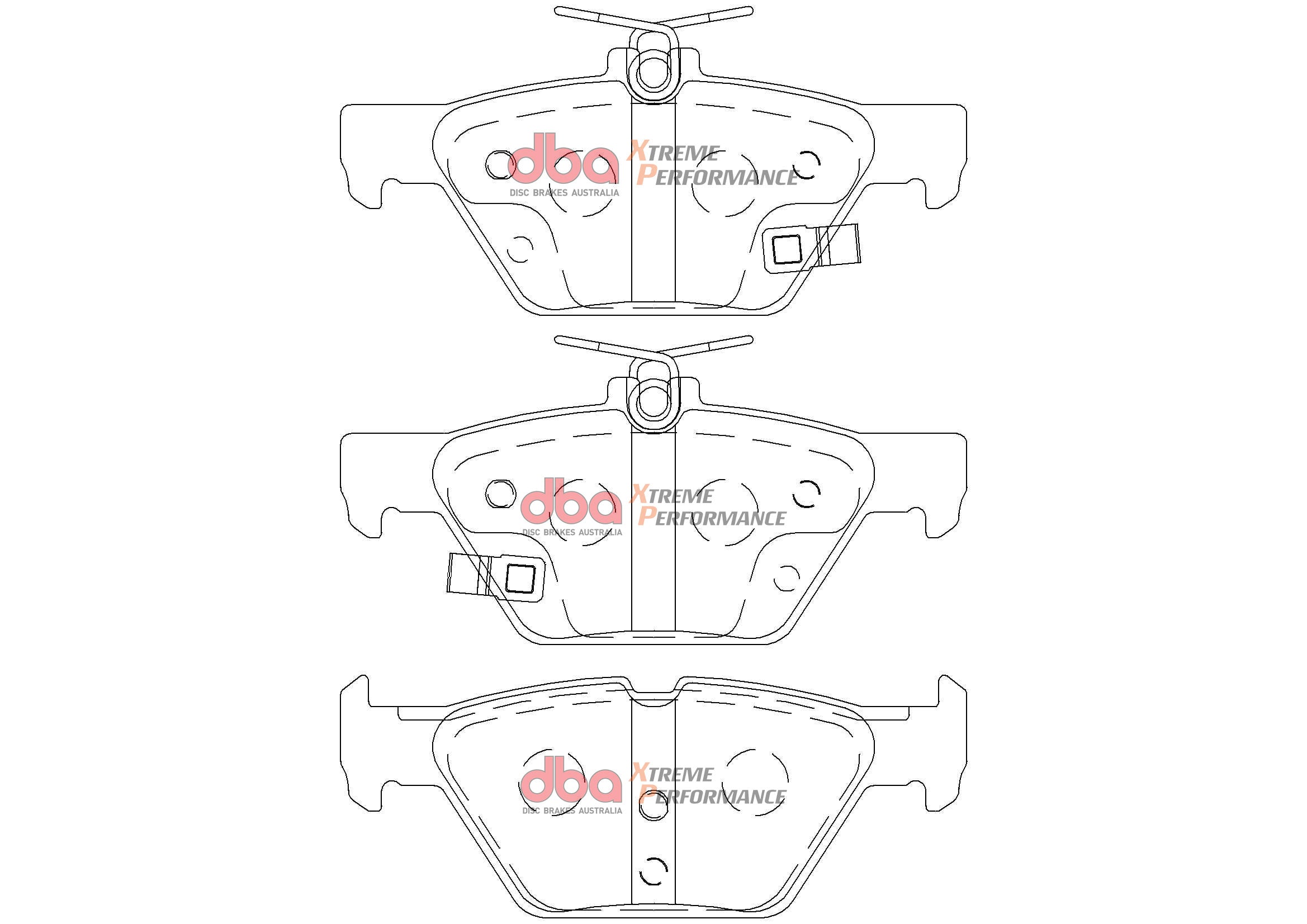DB2398XP - DBA Xtreme Performance Brake Pads; Rear