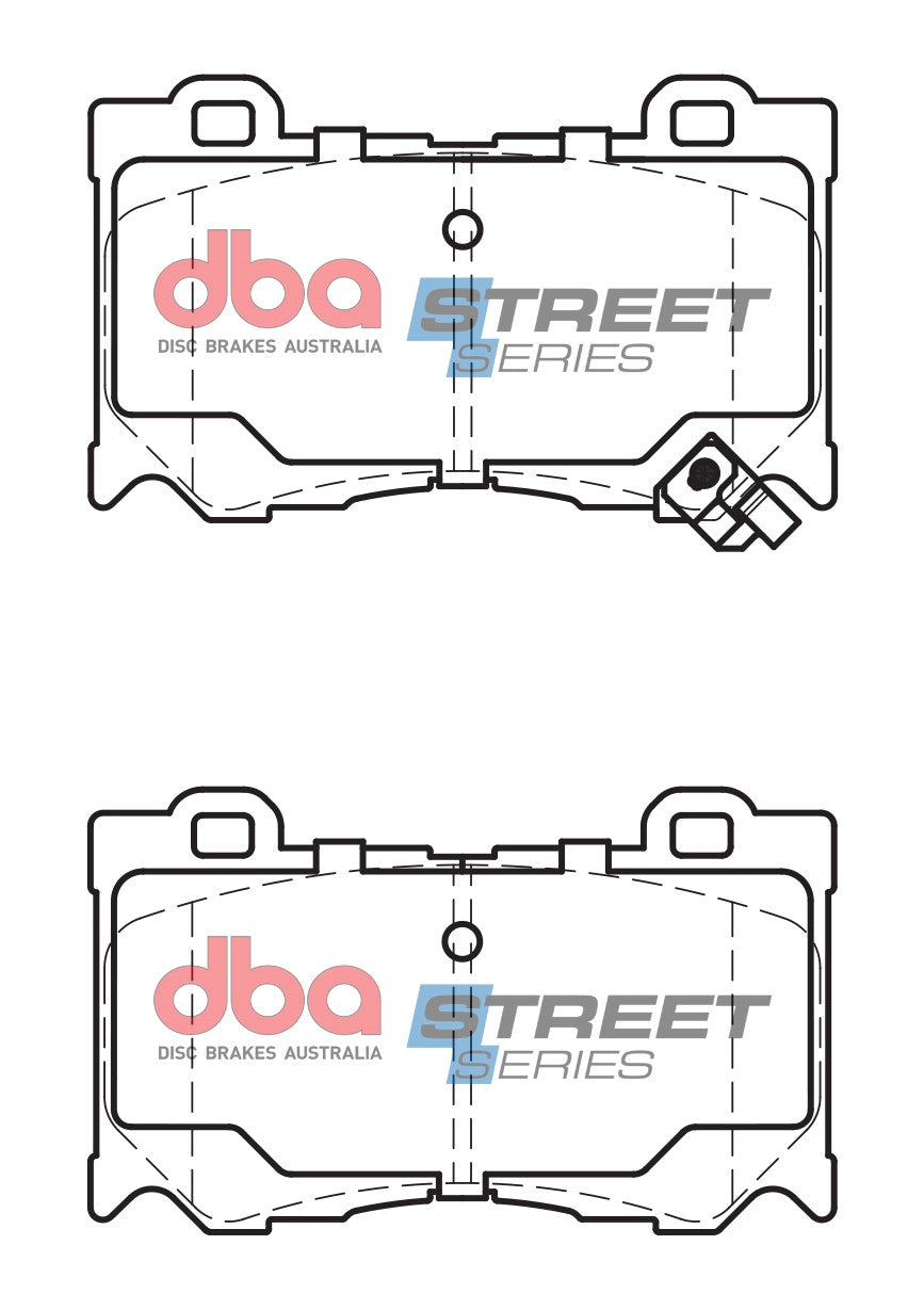 DB2400SS - DBA Street Series Brake Pads; Front