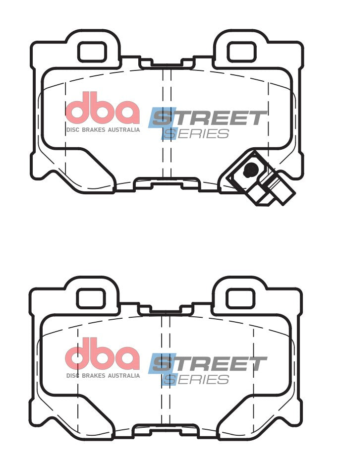 DB2401SS - DBA Street Series Brake Pads; Rear