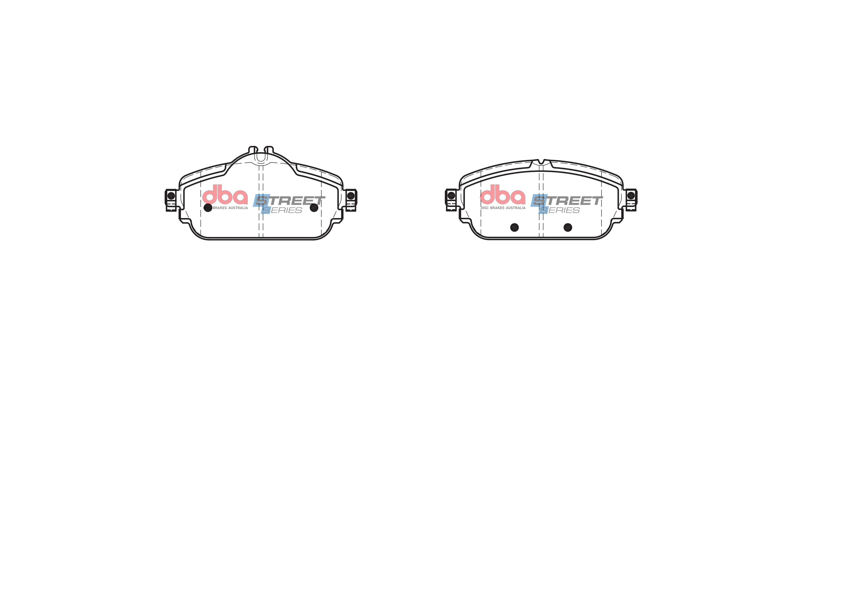 DB2403SS - DBA Street Series Brake Pads; Front