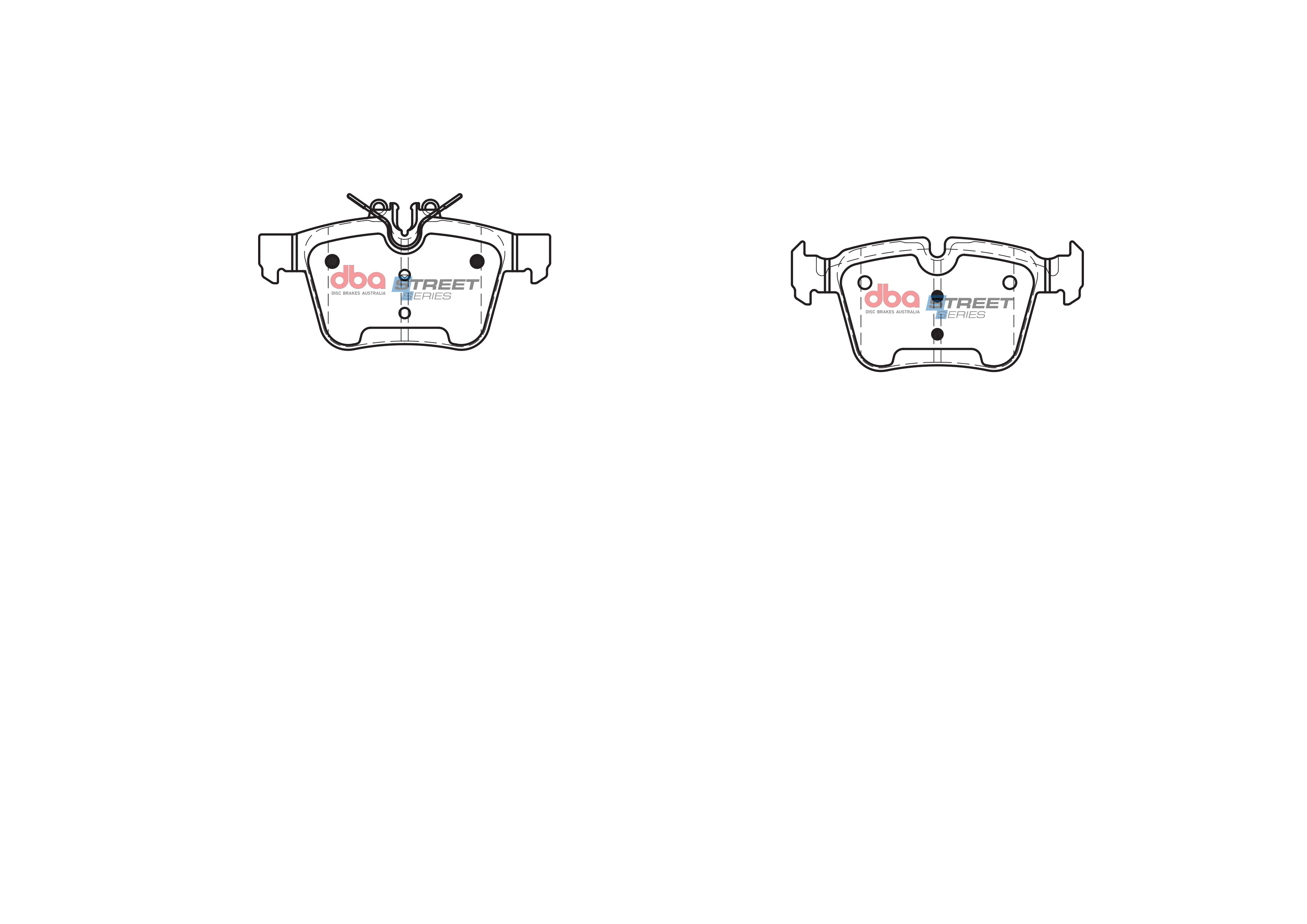 DB2404SS - DBA Street Series Brake Pads; Rear