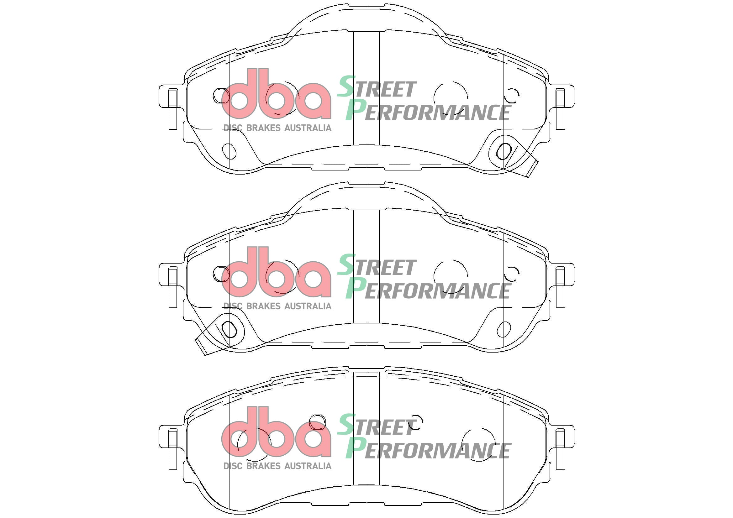 DB2411SP - DBA Street Performance Brake Pads; Rear