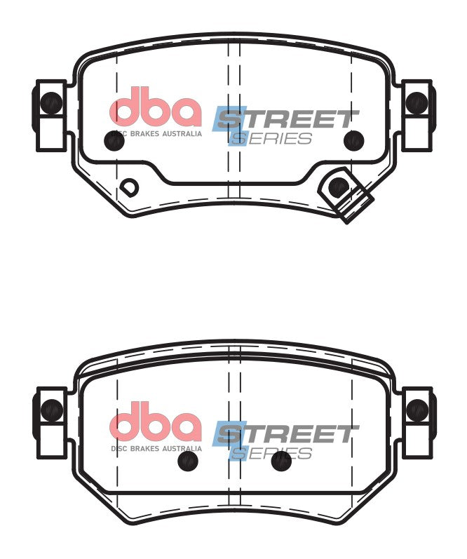 DB2425SS - DBA Street Series Brake Pads; Rear
