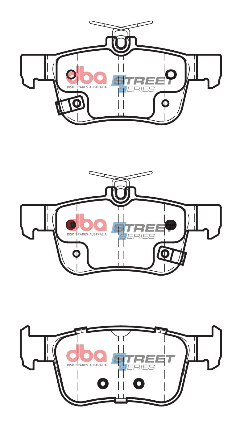 DB2429SS - DBA Street Series Brake Pads; Rear