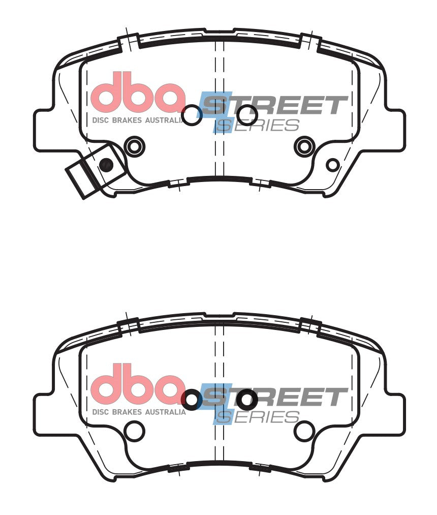 DB2443SS - DBA Street Series Brake Pads; Front
