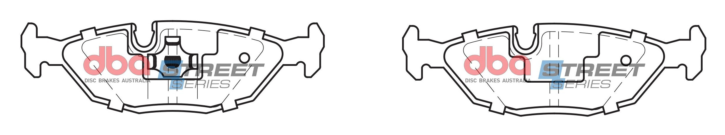 DB296SS - DBA Street Series Brake Pads; Rear