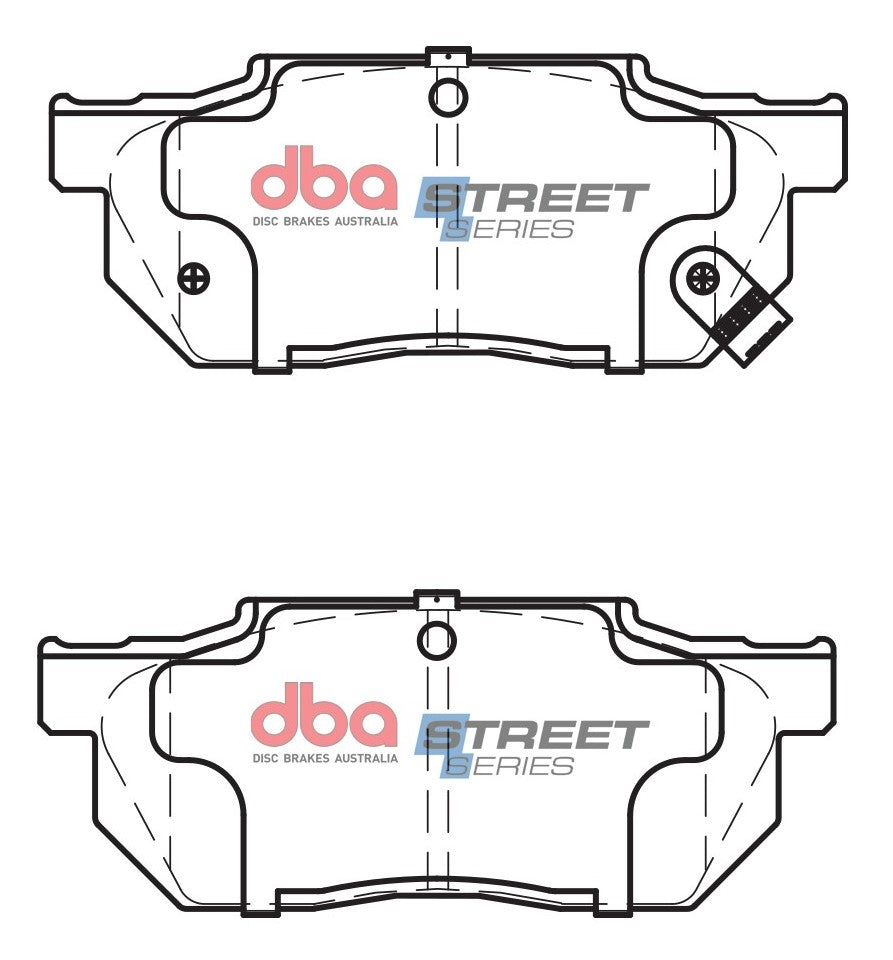 DB300SS - DBA Street Series Brake Pads; Front