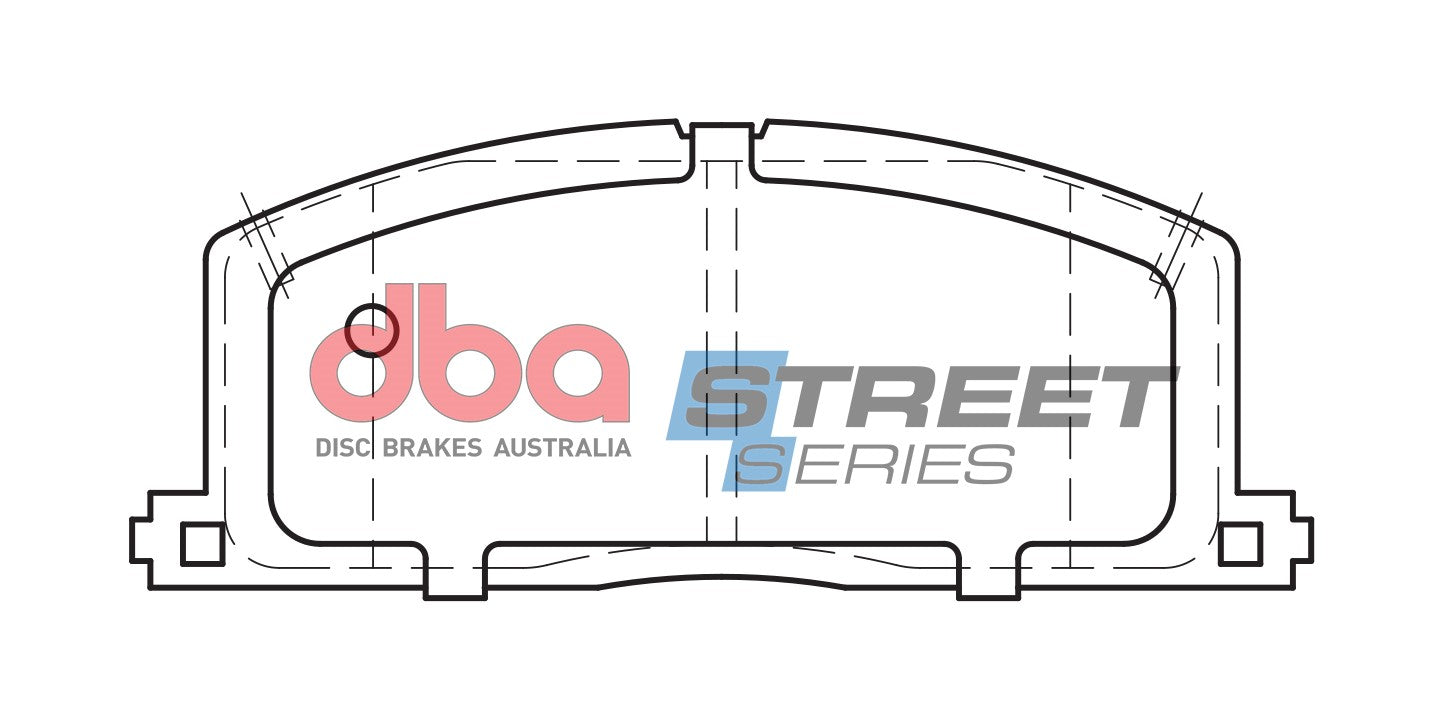 DB308SS - DBA Street Series Brake Pads; Front