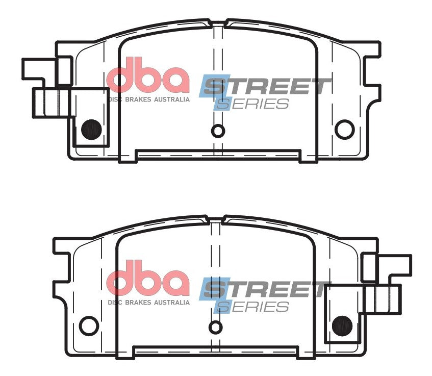 DB327SS - DBA Street Series Brake Pads; Front