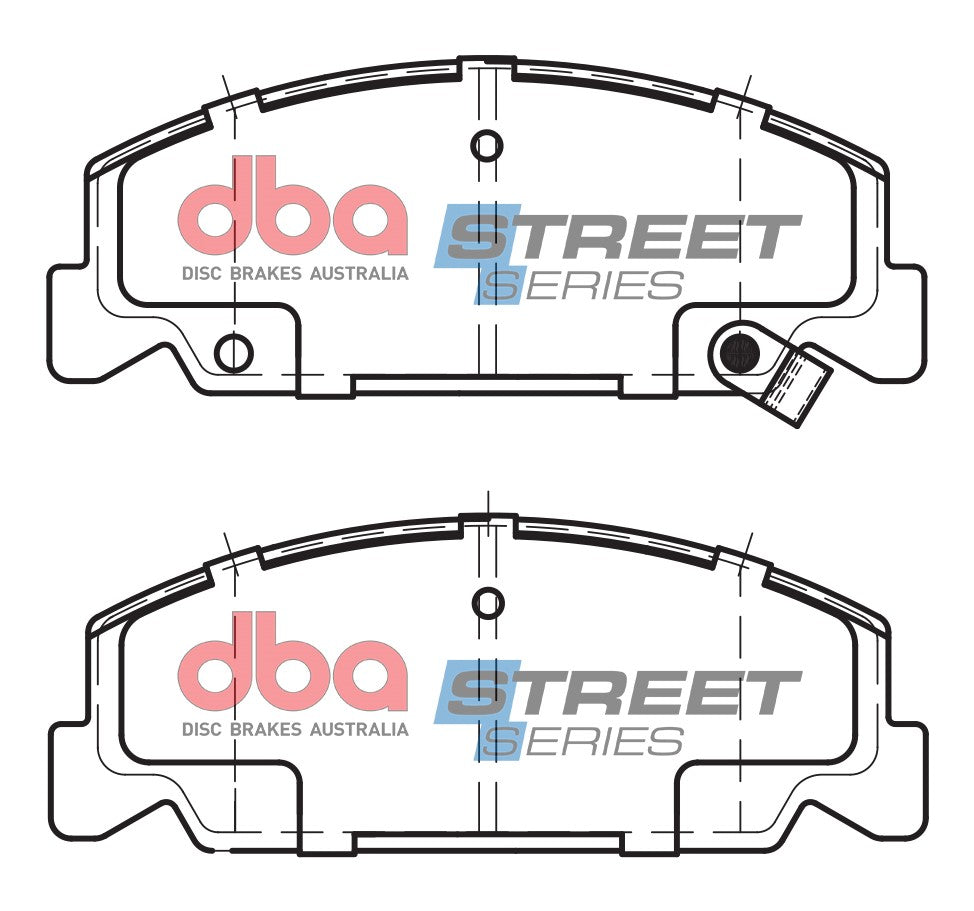DB390SS - DBA Street Series Brake Pads; Front