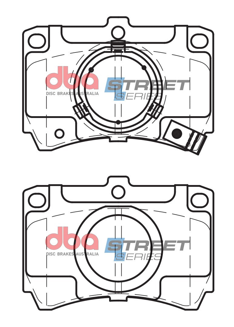 DB406SS - DBA Street Series Brake Pads; Front