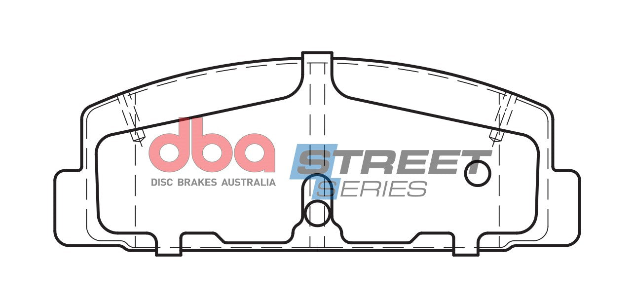 DB417SS - DBA Street Series Brake Pads; Rear