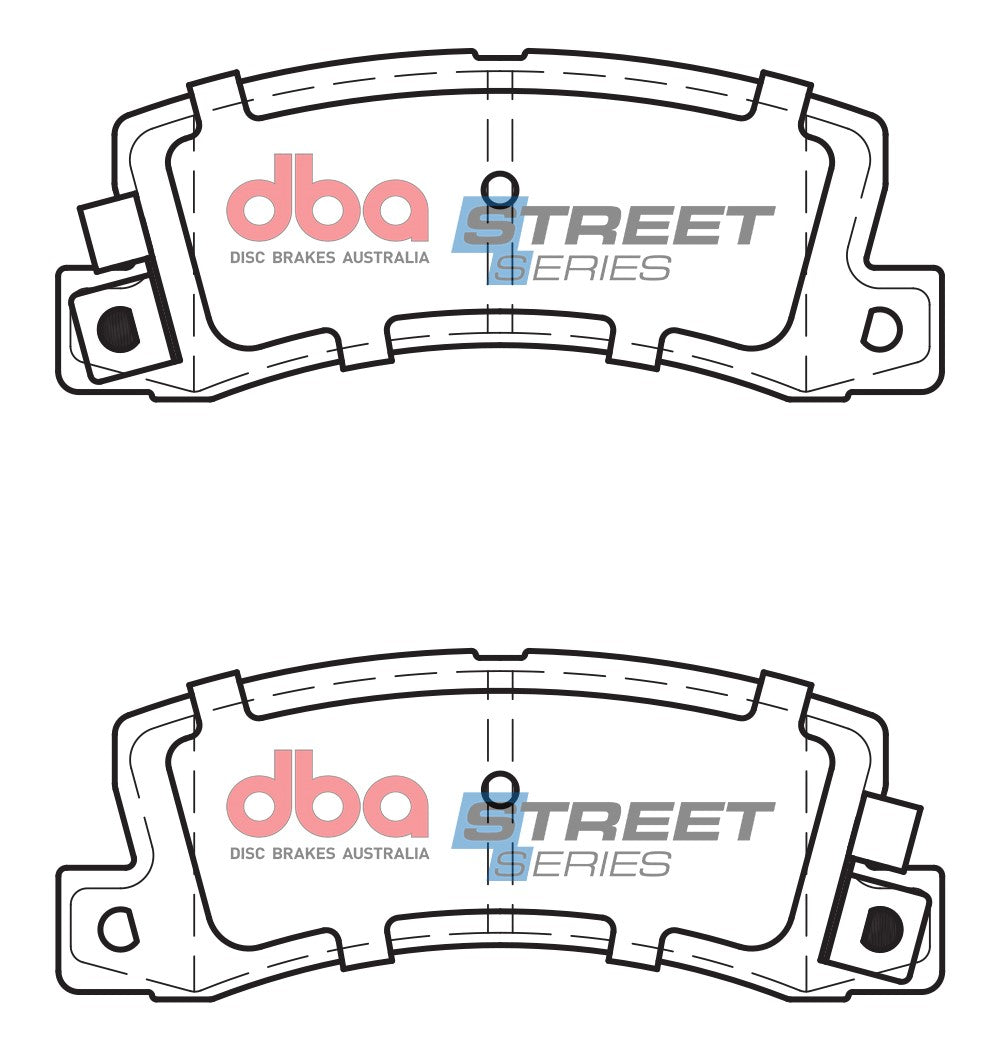 DB422SS - DBA Street Series Brake Pads; Rear