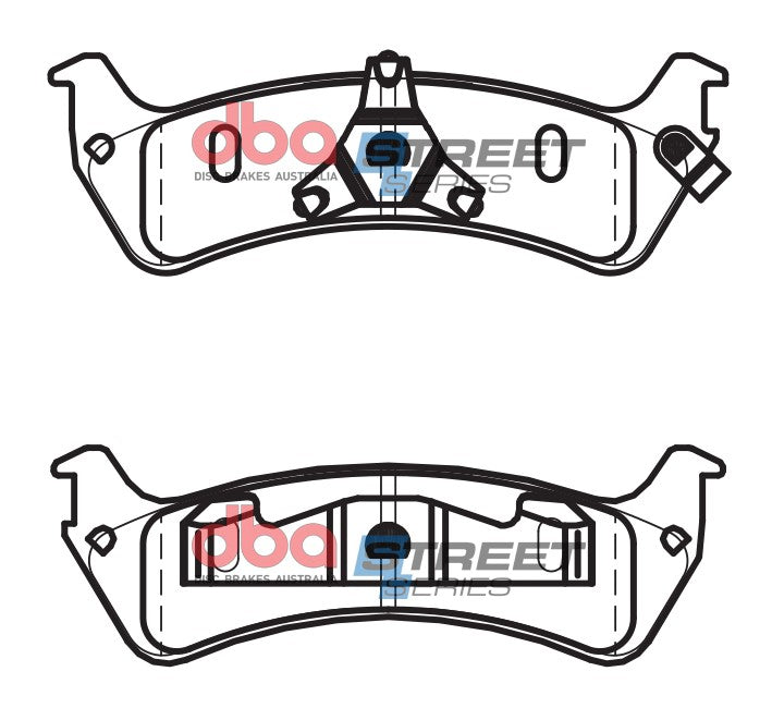 DB7545ASS - DBA Street Series Brake Pads; Rear