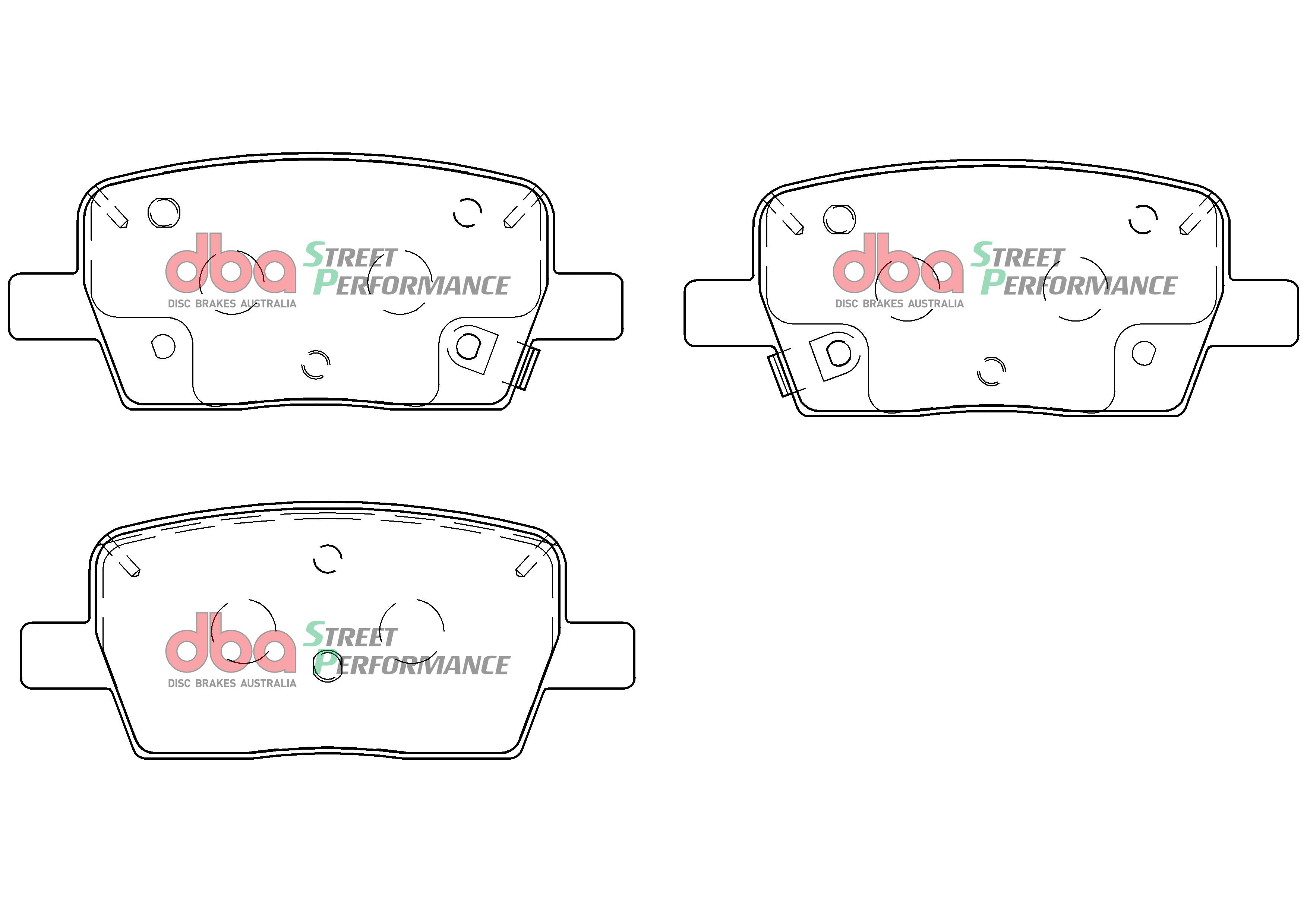 DB9105SP - DBA Street Performance Brake Pads; Rear