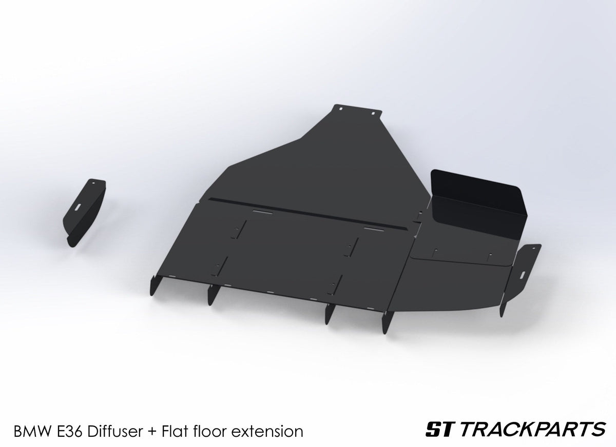 ST Trackparts BMW E36 Diffuser Flat Floor - product image 2