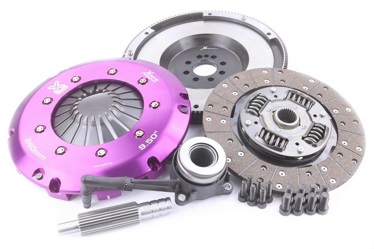 Clutch Kit - Xtreme Performance Heavy Duty Organic Incl Flywheel & CSC 600Nm Conversion kit Dual-mass to solid flywheel