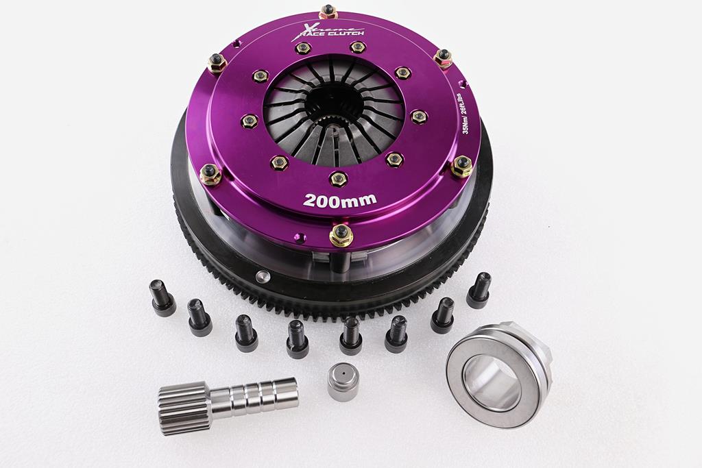 Xtreme Performance - 200mm Sprung Ceramic Twin Plate Clutch Kit Incl Flywheel 1200Nm