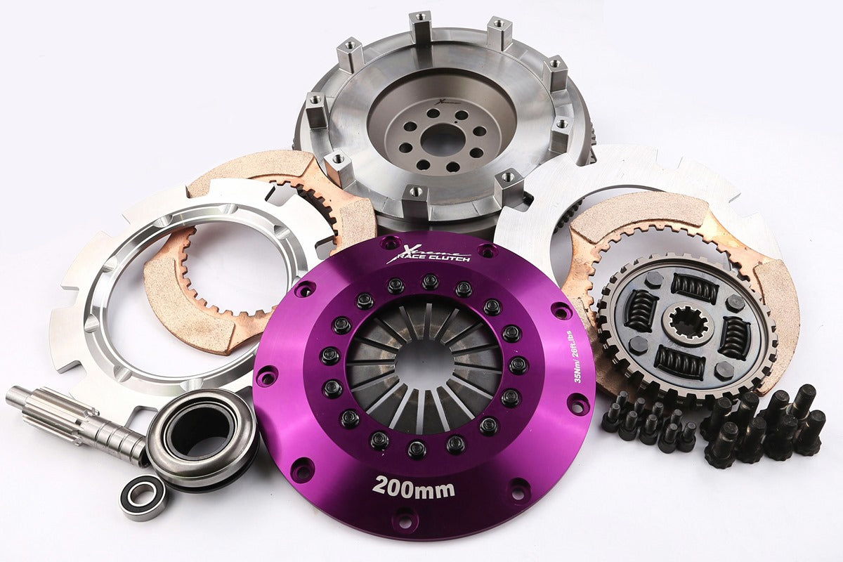 Xtreme Performance - 200mm Sprung Ceramic Twin Plate Clutch Kit Incl Flywheel 1200Nm