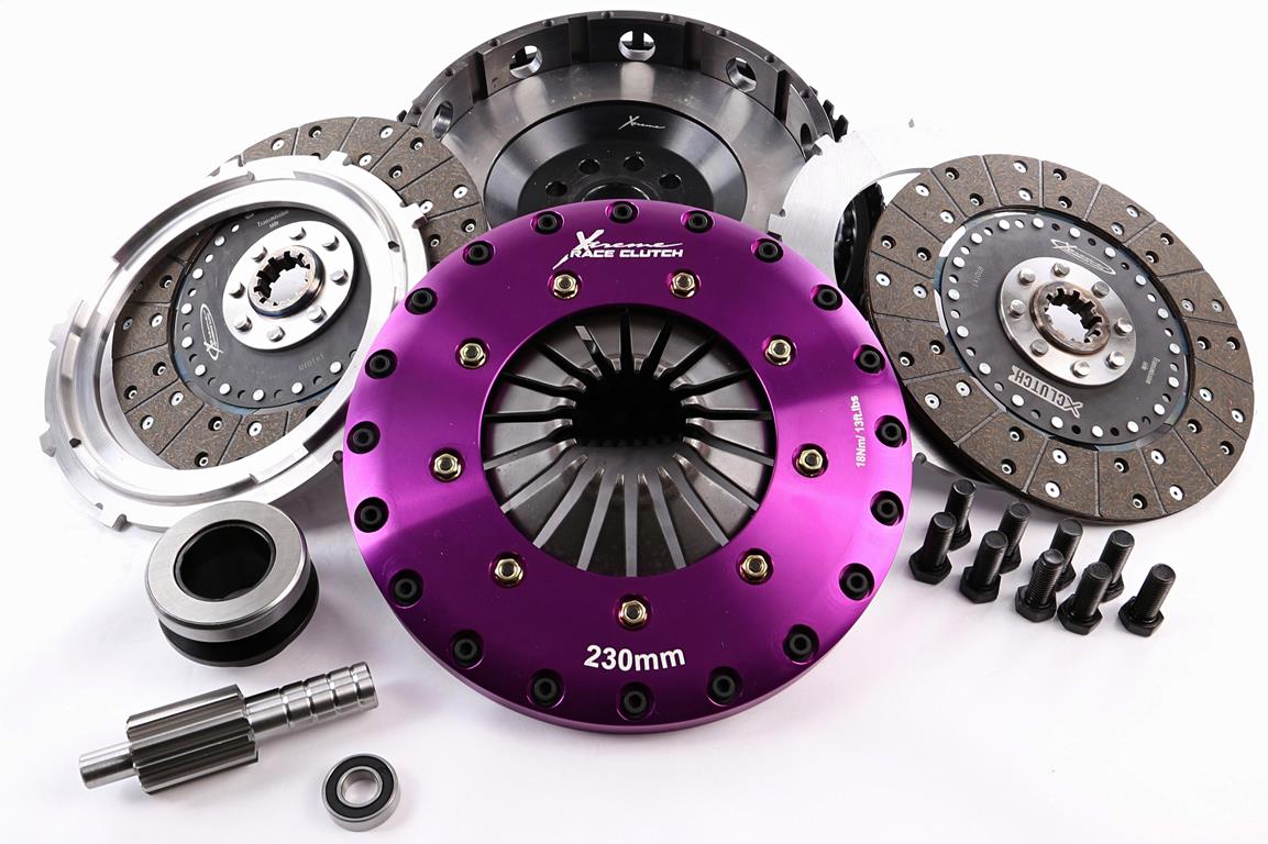 Xtreme Performance - 230mm Organic Twin Plate Clutch Kit Incl Flywheel 1200Nm