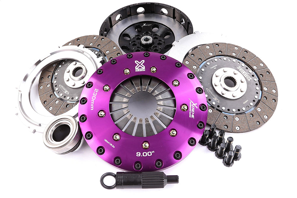 Xtreme Performance - 230mm Organic Twin Plate Clutch Kit Incl Flywheel 1200Nm