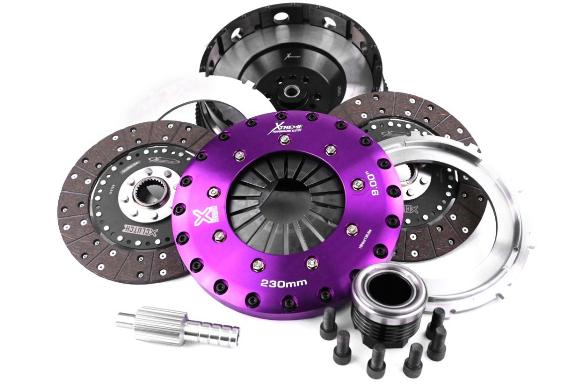 Xtreme Performance - 230mm Organic Twin Plate Clutch Kit Incl Flywheel 1200Nm