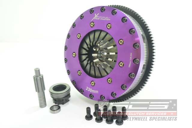 Xtreme Performance - 230mm Organic Twin Plate Clutch Kit Incl Flywheel 1200Nm