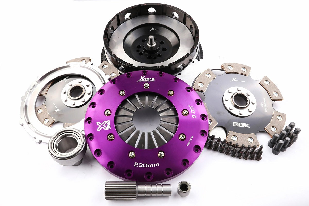 Xtreme Performance - 230mm Rigid Ceramic Twin Plate Clutch Kit Incl Flywheel 1800Nm