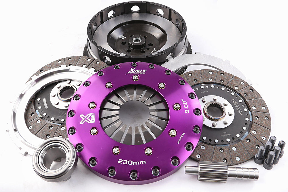 Xtreme Performance - 230mm Organic Twin Plate Clutch Kit Incl Flywheel 1200Nm