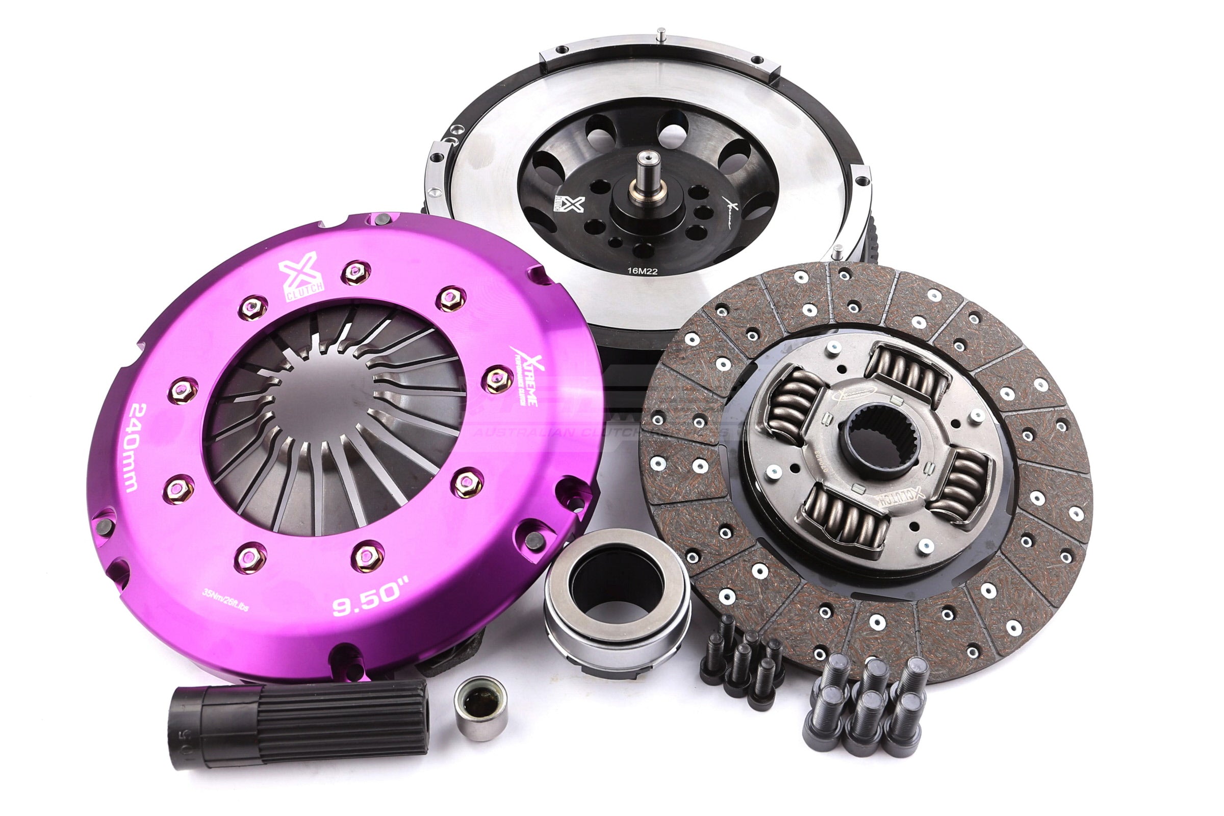 Clutch Kit - Xtreme Performance Heavy Duty Organic Incl Flywheel 600Nm  Conversion kit Dual-mass to solid flywheel