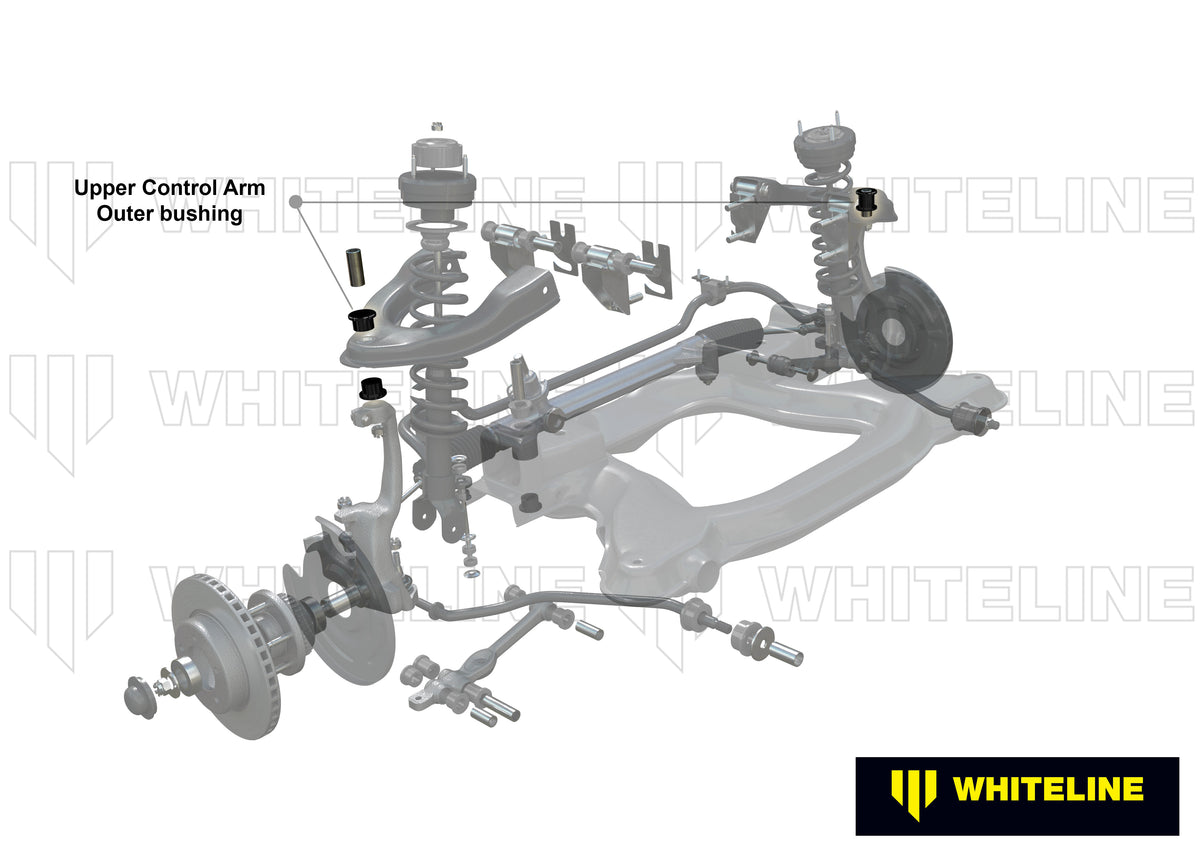 Whiteline Control Arm Upper - Outer Bushing Kit-Double Offset - Nissan Skyline R R33 / R34 - KCA348 - image 4