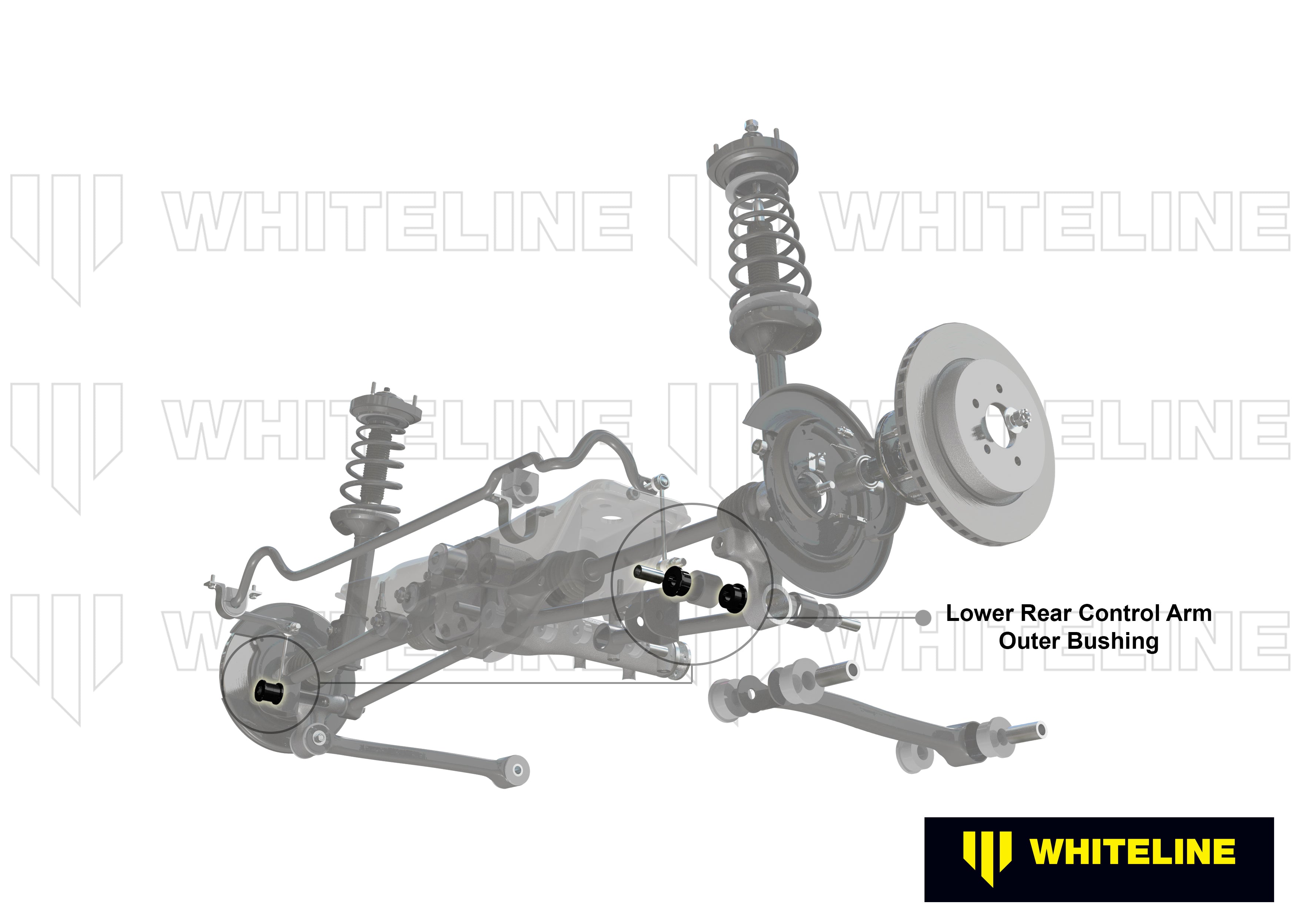 Whiteline Control Arm Upper Rear - Outer Bushing Kit-Double Offset - Mazda Rx-7 - KCA379 - image 4