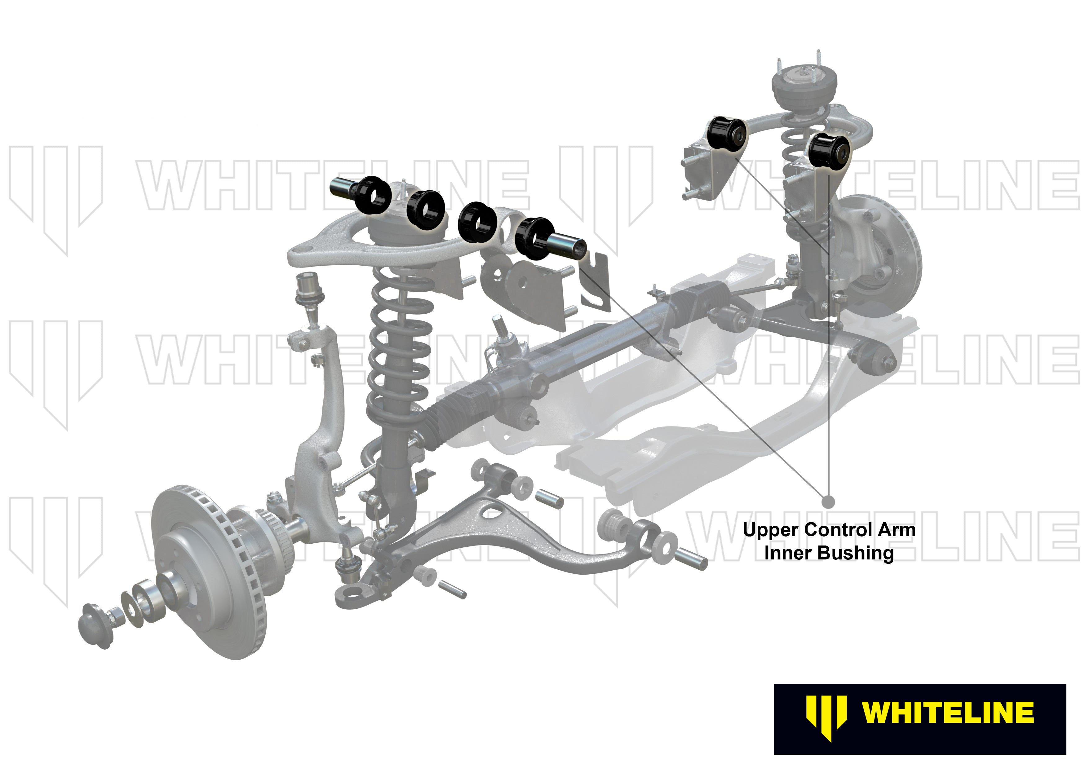 Whiteline Control Arm Upper - Bushing Kit-Double Offset - Nissan GT-R R R35 - KCA403 - image 4