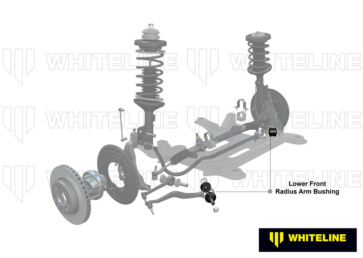 Whiteline Radius Arm Lower - Bushing Kit-Double Offset - Ford Mustang S550 - KCA486 - image 4