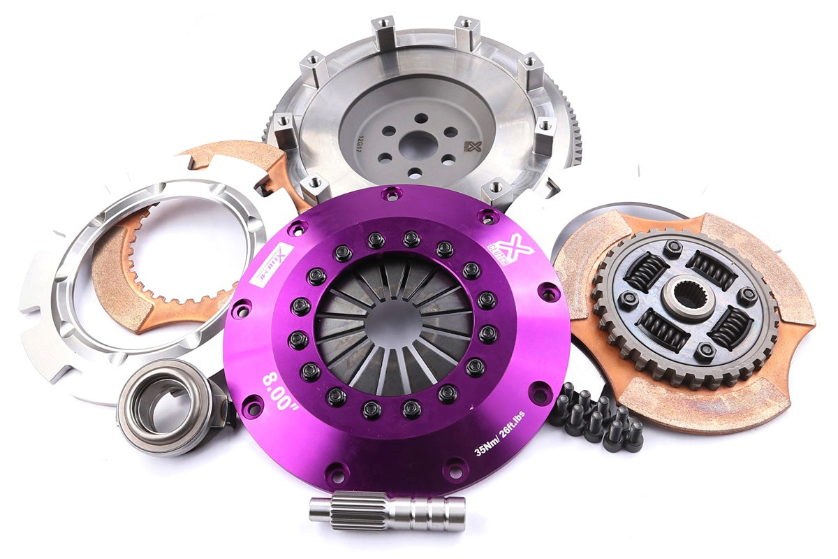 Xtreme Performance - 200mm Sprung Ceramic Twin Plate Clutch Kit Incl Flywheel 1200Nm