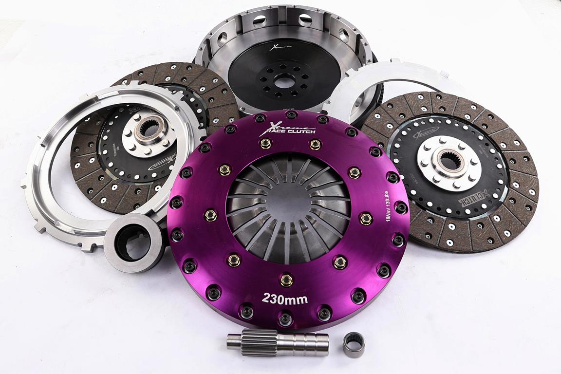 Xtreme Performance - 230mm Organic Twin Plate Clutch Kit Incl Flywheel 1200Nm