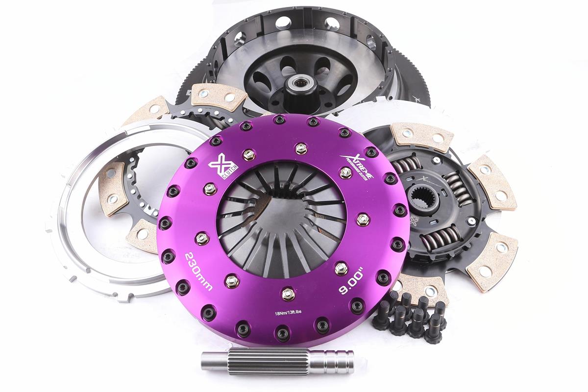 Xtreme Performance - 230mm Sprung Ceramic Twin Plate Clutch Kit Incl Flywheel 1000Nm
