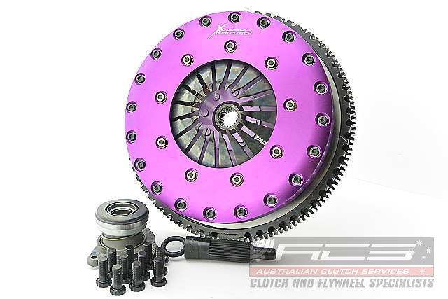 Xtreme Performance - 230mm Sprung Ceramic Twin Plate Clutch Kit Incl Flywheel & CSC 1000Nm