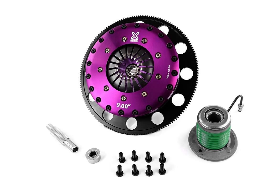 Xtreme Performance - 230mm Organic Twin Plate Clutch Kit Incl Flywheel & CSC 1200Nm
