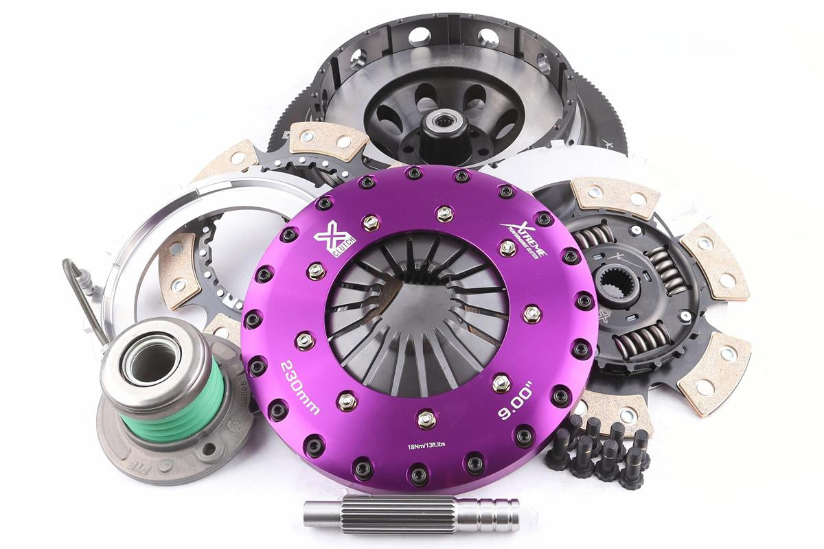 Xtreme Performance - 230mm Sprung Ceramic Twin Plate Clutch Kit Incl Flywheel & CSC 1000Nm