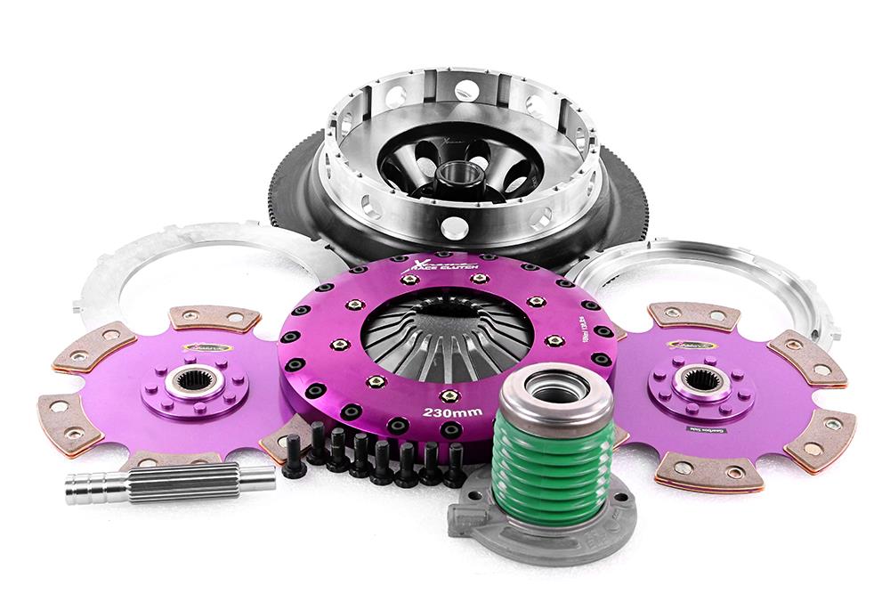Xtreme Performance - 230mm Rigid Ceramic Twin Plate Clutch Kit Incl Flywheel & CSC 1800Nm