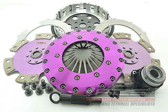 Xtreme Performance - 230mm Rigid Ceramic Twin Plate Clutch Kit Incl Flywheel & CSC 1800Nm