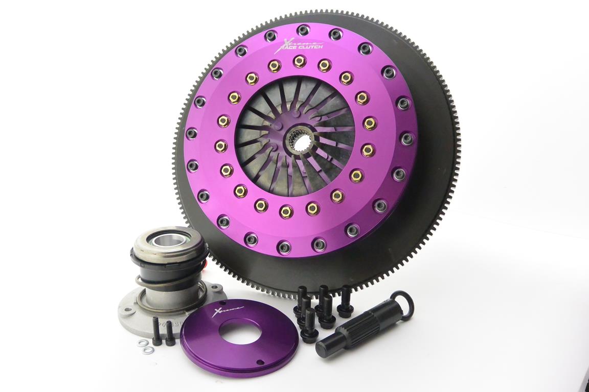 Xtreme Performance - 230mm Rigid Ceramic Twin Plate Clutch Kit Incl Flywheel & CSC 1800Nm