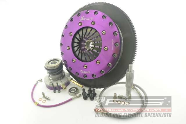 Xtreme Performance - 230mm Rigid Ceramic Twin Plate Clutch Kit Incl Flywheel & CSC 1800Nm