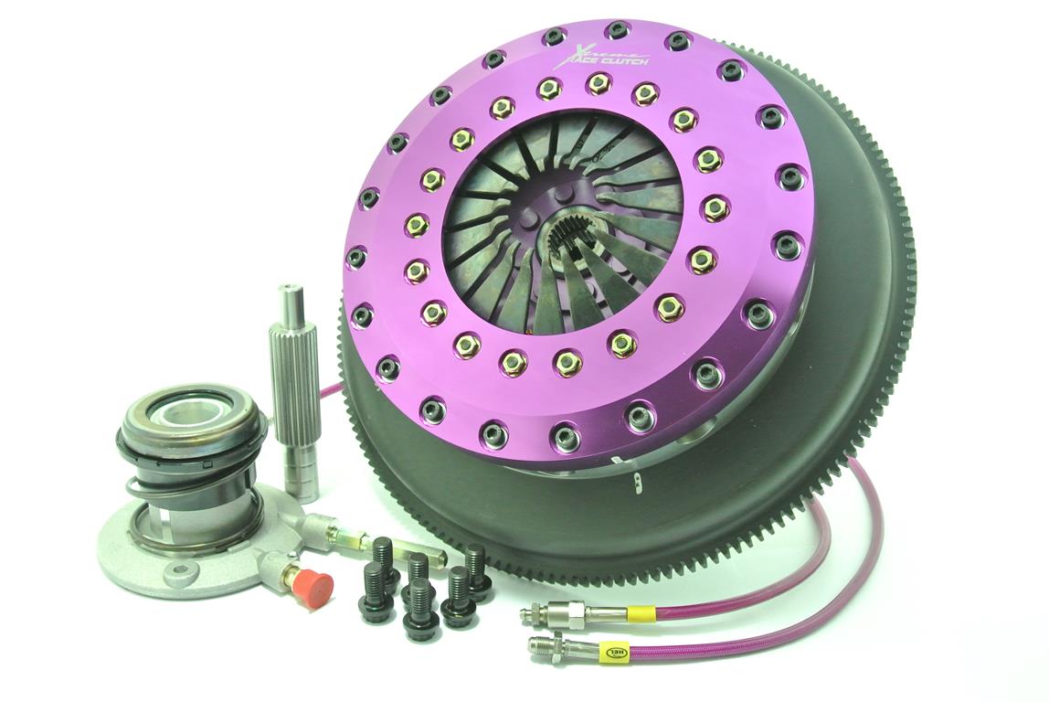 Xtreme Performance - 230mm Rigid Ceramic Twin Plate Clutch Kit Incl Flywheel & CSC 1800Nm