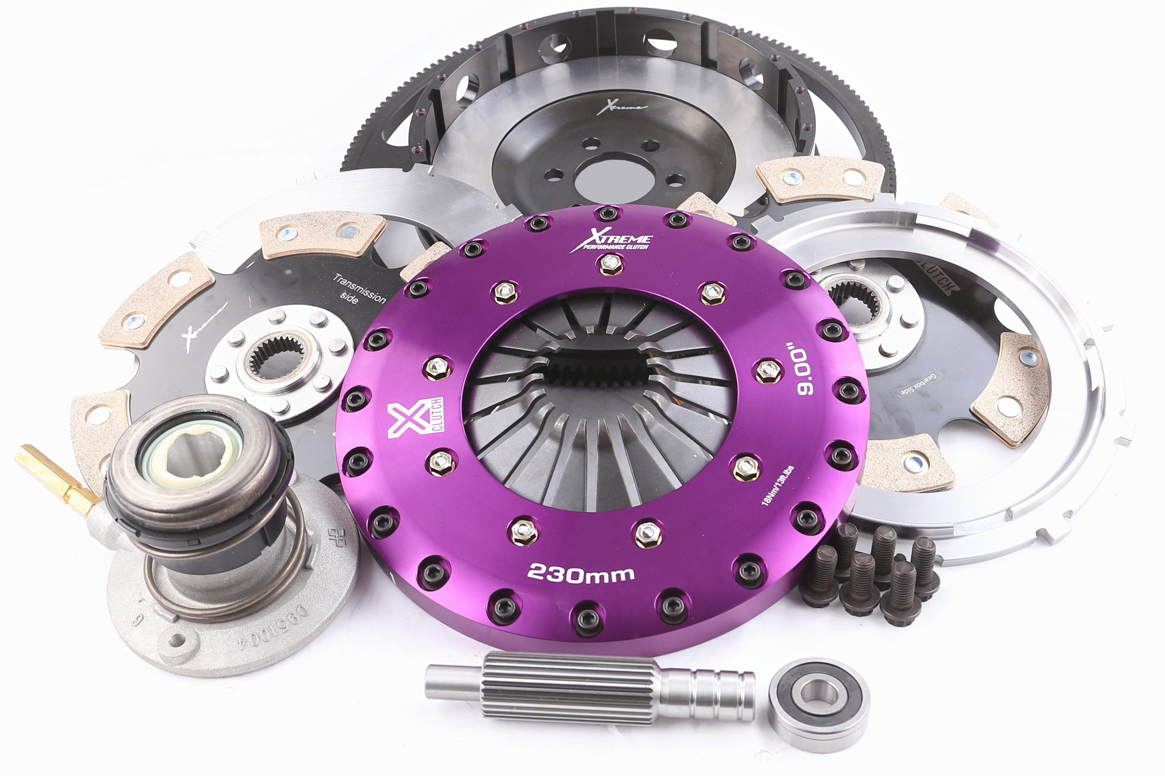 Xtreme Performance - 230mm Rigid Ceramic Twin Plate Clutch Kit Incl Flywheel & CSC 1800Nm