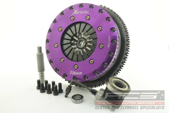 Xtreme Performance - 230mm Organic Twin Plate Clutch Kit Incl Flywheel & CSC 1200Nm
