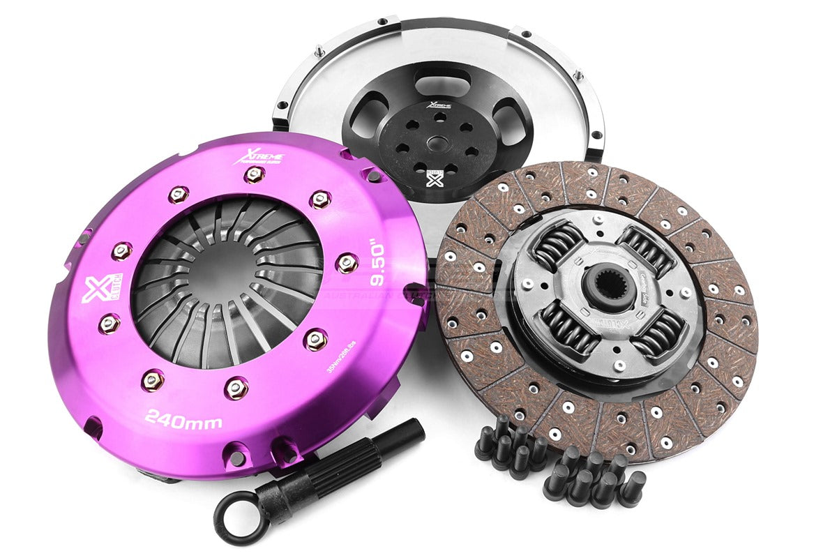 Clutch Kit - Xtreme Performance Heavy Duty Organic Incl Flywheel 600Nm  Conversion kit Dual-mass to solid flywheel